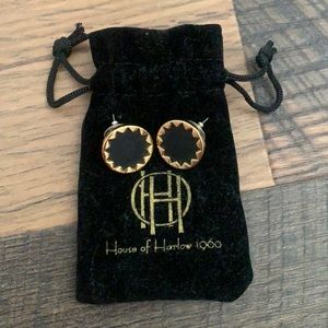 black house of harlow sunburst post earrings